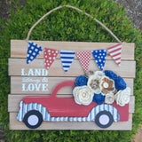 Land, Liberty & Love Door Hanger #2