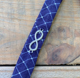 Handmade Lanyard - Blue Criss Cross