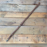 Handmade Lanyard - Brown Criss Cross
