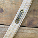 Handmade Lanyard - Creme Criss Cross