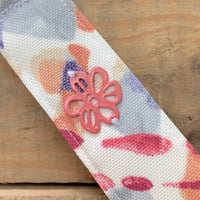 Handmade Wristlet Keychain - Brush Strokes