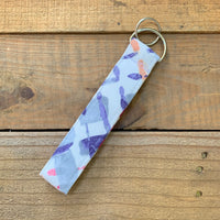 Handmade Wristlet Keychain - Brush Strokes