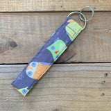 Handmade Wristlet Keychain - Owl Always See You