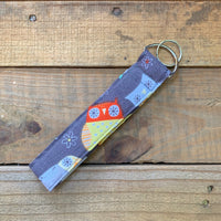 Handmade Wristlet Keychain - Owl Always See You