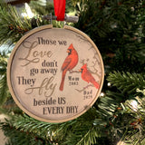 Custom Cardinal Ornaments