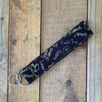 Handmade Wristlet Keychain - Teachers Rock