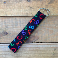 Handmade Wristlet Keychain - ABC, Easy as 123
