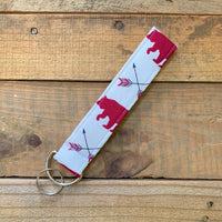 Handmade Wristlet Keychain - Bear Archer