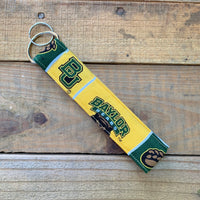 Handmade Wristlet Keychain - Baylor Bears