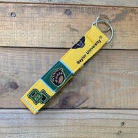 Handmade Wristlet Keychain - Baylor Bears
