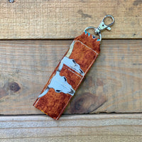 Handmade Chapstick Holder - Southwestern Skull