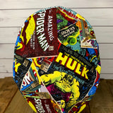 Handmade Buttoned Scrub Caps - Marvel Comic Book