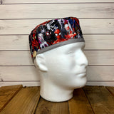 Handmade Buttoned Scrub Caps - Spiderman #3