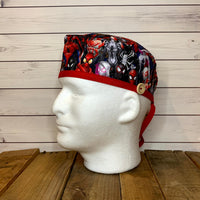 Handmade Buttoned Scrub Caps - Spiderman #3