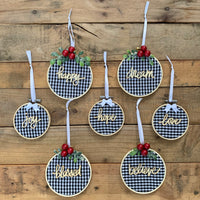 White Buffalo Check Ornament