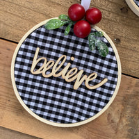 White Buffalo Check Ornament