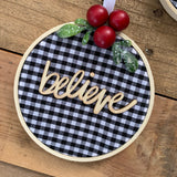 White Buffalo Check Ornament