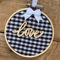 White Buffalo Check Ornament