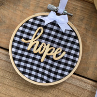 White Buffalo Check Ornament