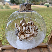 Snow Globe Woodland Ornament