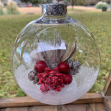 Snow Globe Woodland Ornament