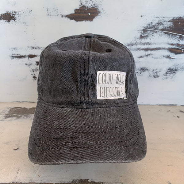 Faded Black Count Your Blessings Hat