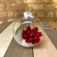 Snow Globe Woodland Ornament