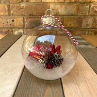 Snow Globe Woodland Ornament