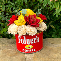 Round Folgers Can