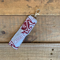 Handmade Chapstick Holder - Aggie Fan