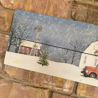 Rectangle Pallet Sign Decor - Wintry Weather