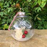 Snow Globe Woodland Ornament
