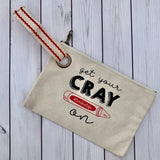 Teachers Get Your Cray-on Medium Zipper Pouch