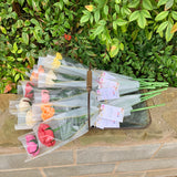 Long Stemmed Hand-made Wood Flowers