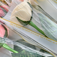 Long Stemmed Hand-made Wood Flowers