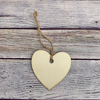 Wooden Heart Gift Tags