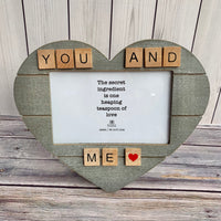 Grey Heart 4"x6" Frame