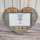 Grey Heart 4"x6" Frame