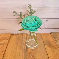 Single Wood Flower Vase - Multiple Options Available