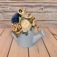Small Ceramic Watering Pail Arrangments