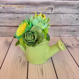 Small Ceramic Watering Pail Arrangments