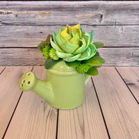 Small Ceramic Watering Pail Arrangments