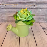 Small Ceramic Watering Pail Arrangments