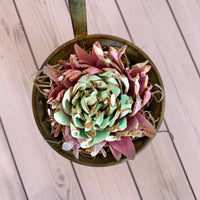 Succulent in Olive Bucket - Multiple Available