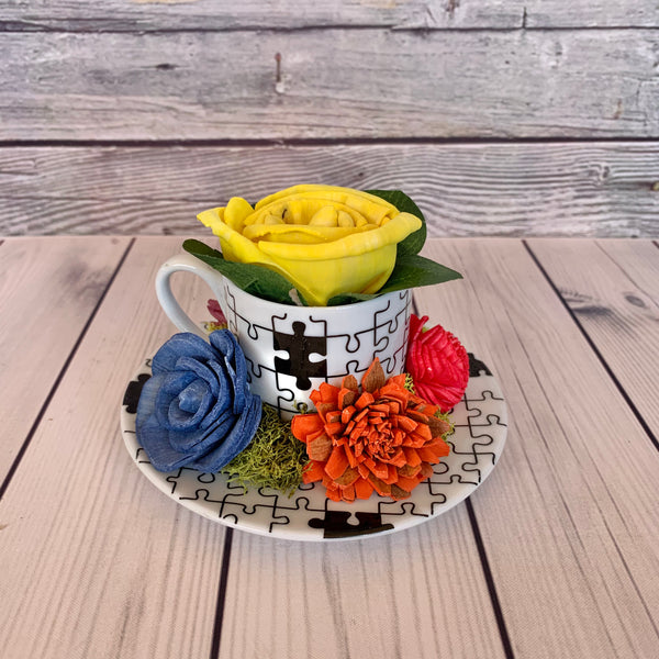 Autism Awareness Cup & Saucer 2