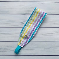 Handmade Buttoned Headbands - Pastel Waves