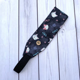 Handmade Buttoned Headbands - Cool Cats