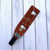 Handmade Buttoned Headbands - Southwestern Skulls