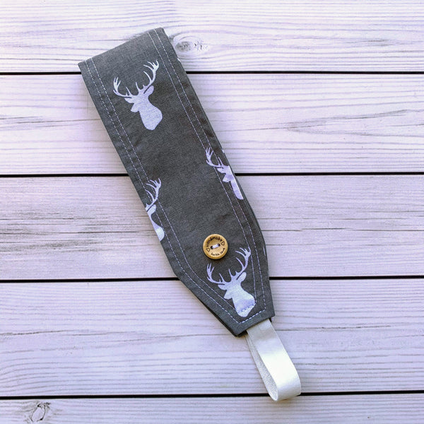 Handmade Buttoned Headbands - Deer Head