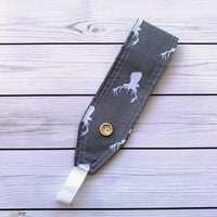 Handmade Buttoned Headbands - Deer Head